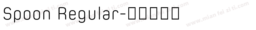 Spoon Regular字体转换